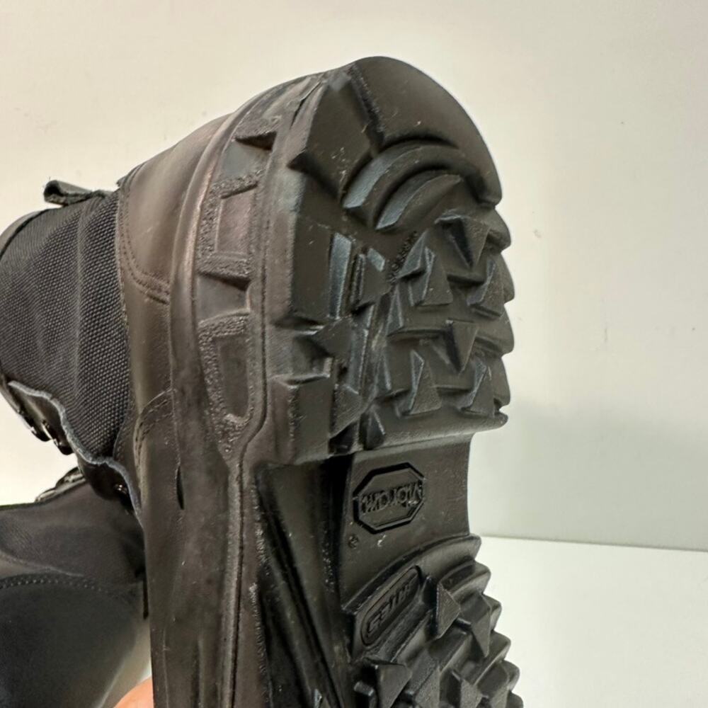 VERY GOOD Altama Wrath 8" Steel Toe Boots Triple Black Leather 7 - Picture 14 of 15